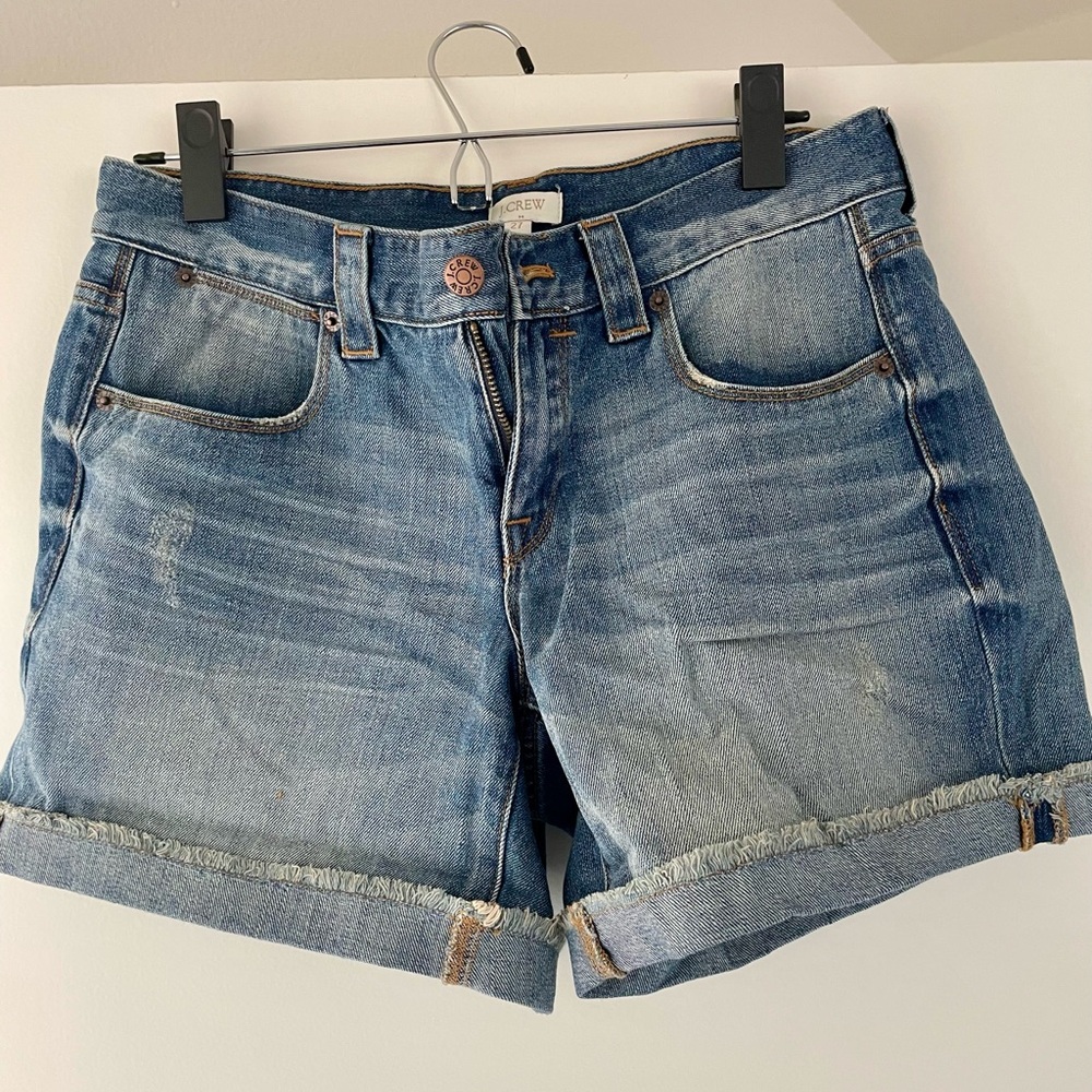 J. Crew Cuffed Denim Shorts